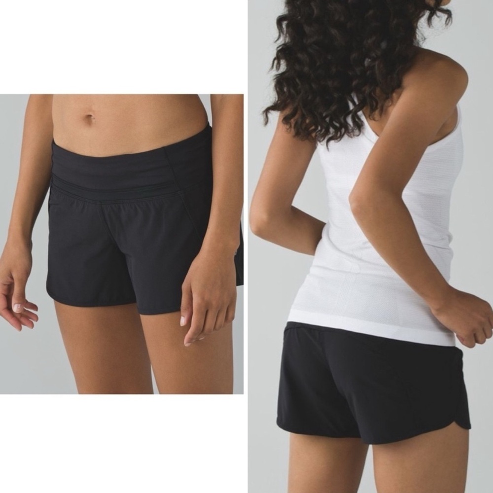 Lululemon Run Times Black Shorts - Size 4